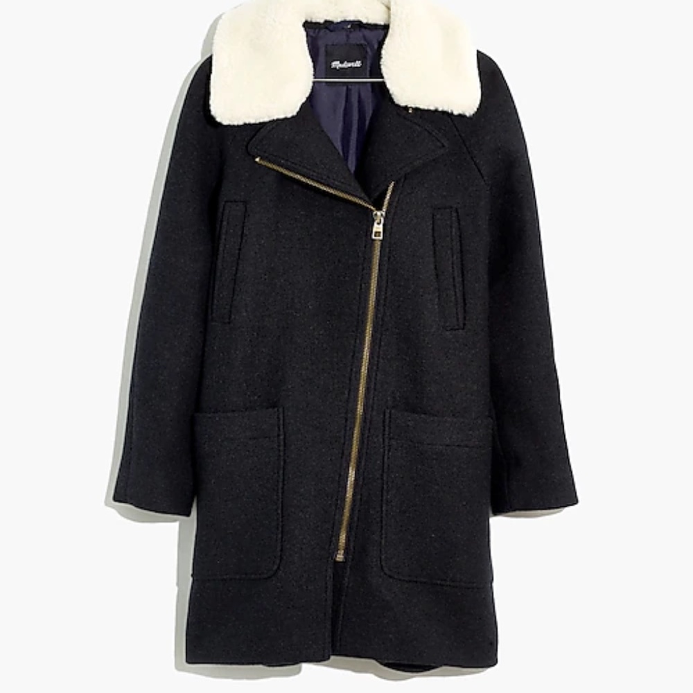 Madewell Eldridge Zip Coat in Insuluxe Fabric XXSP